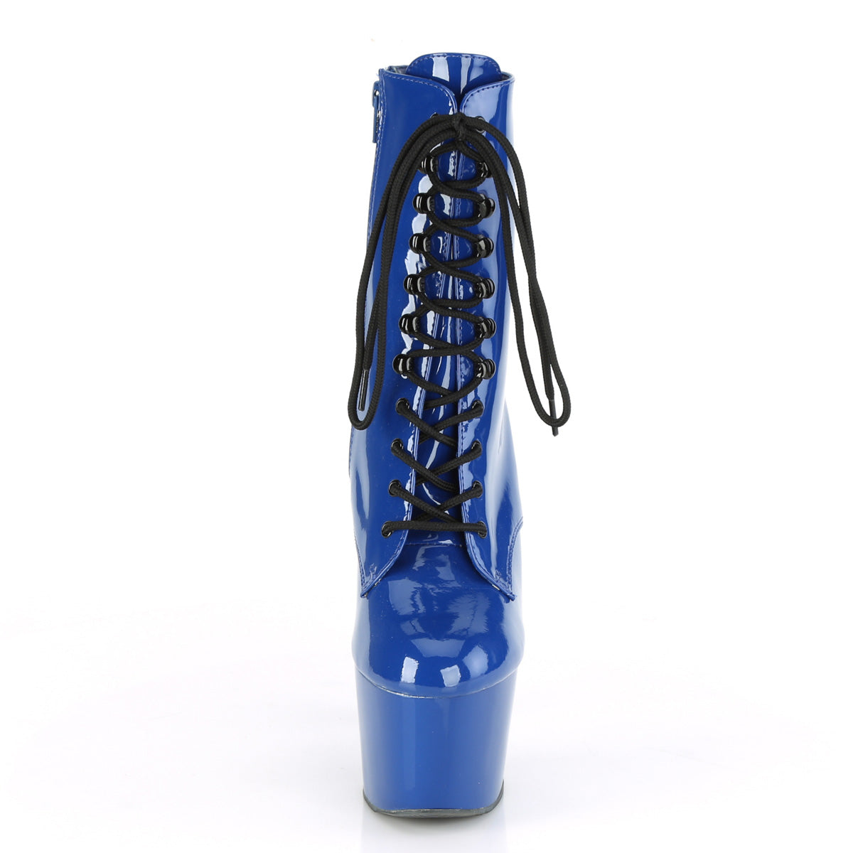 Pleaser Botas de tobillo para mujer ADORE-1020 Royal Blue Pat / Royal Blue