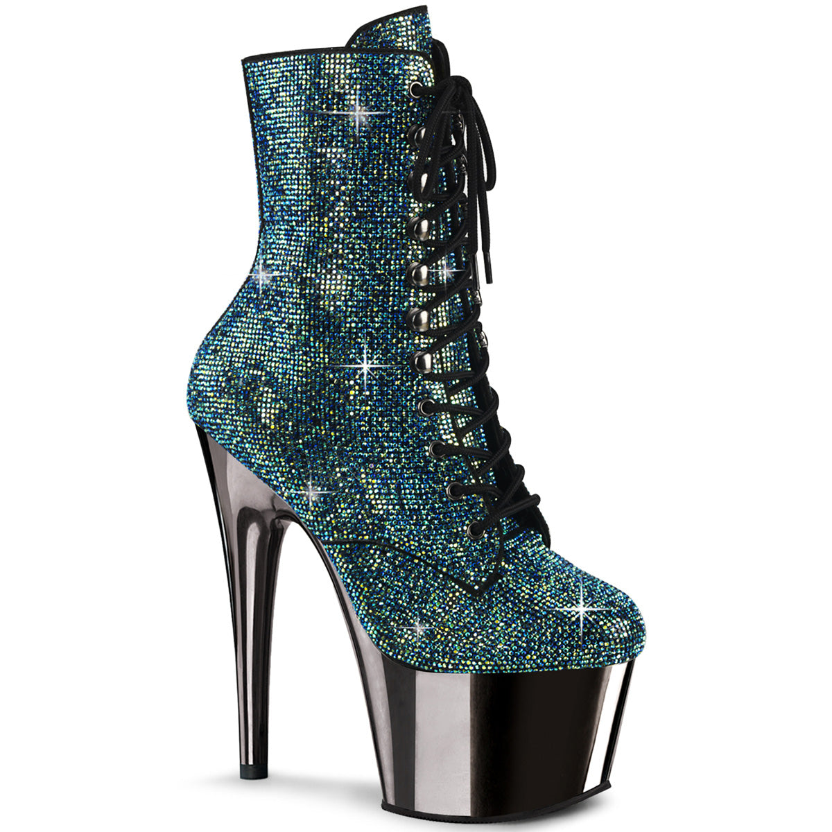 Pleaser Botines ADORE-1020CHRS Turquesa Multi RS / Pewter Chrome