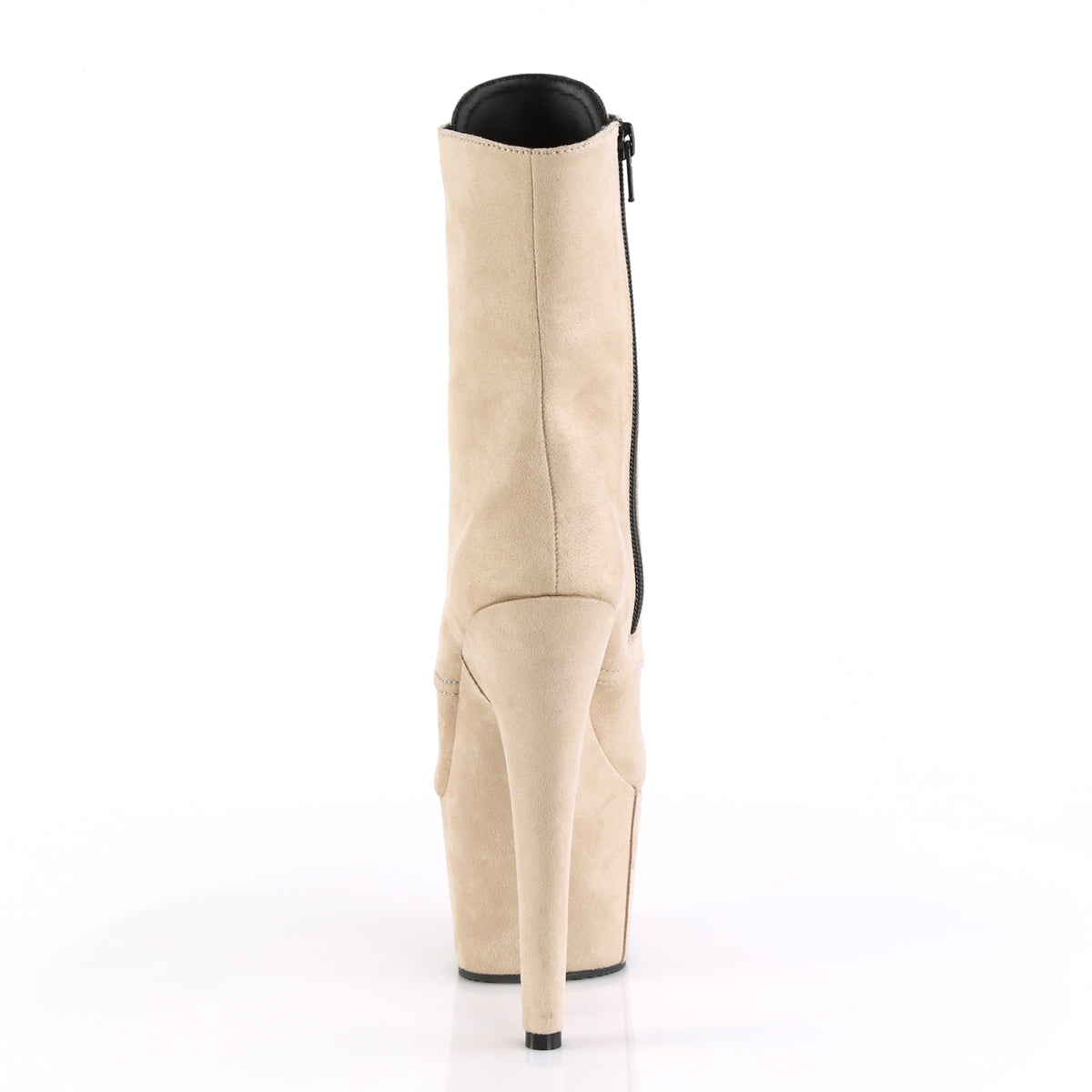 Pleaser Botas de tobillo para mujer ADORE-1020FS Beige Faux Suede / Beige Faux Suda