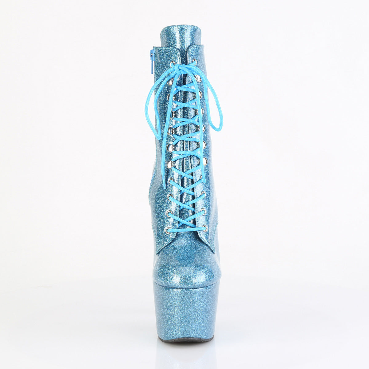 Pleaser Women's Platform Shoes ADORE-1020GP B. Blue Glitter Pat/M