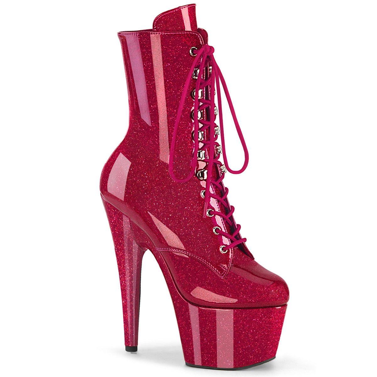 Pleaser ADORE-1020GP FUCHSIA GLITTER PAT/M