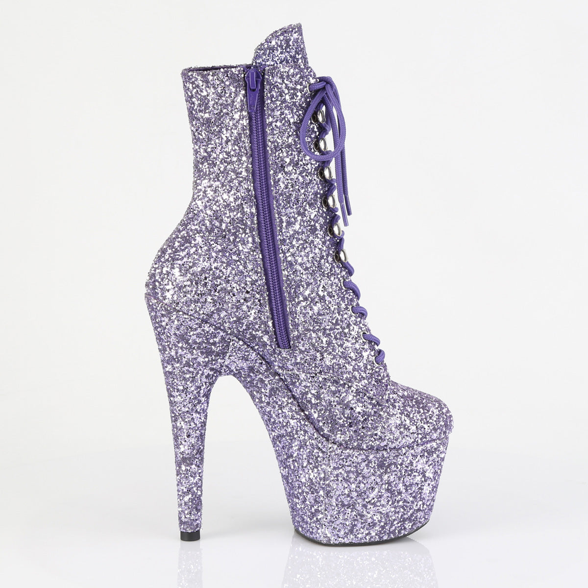 Pleaser Women's Platform Shoes ADORE-1020GWR Lilac Glitter/Lilac Glitter