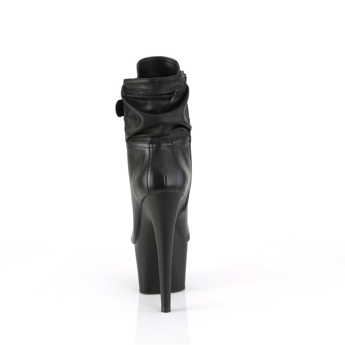 Pleaser Botines ADORE-1020 Pouch Blk Faux Cuero / Negro Mate