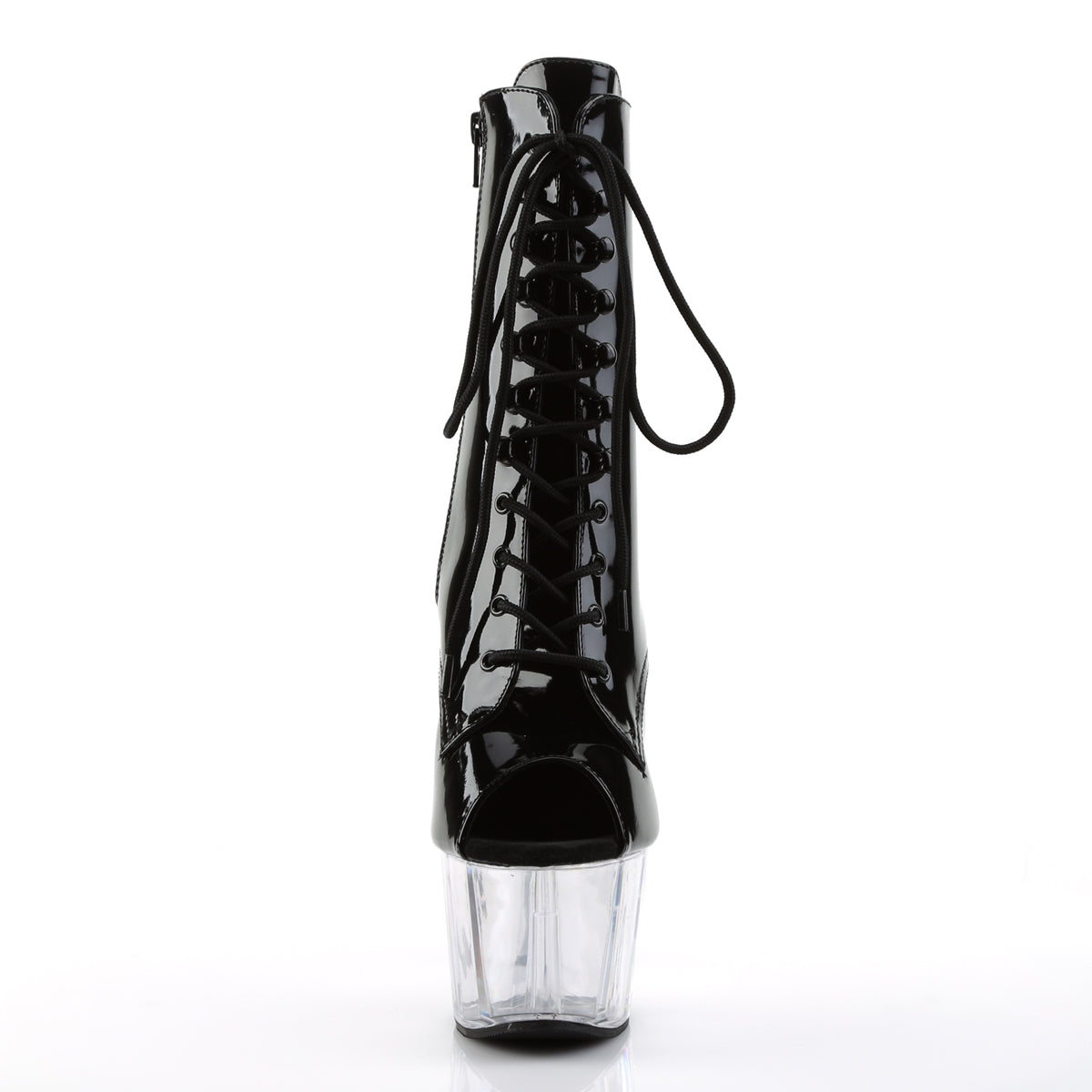 Pleaser Botas de tobillo para mujer ADORE-1021 BLK PAT / CLR