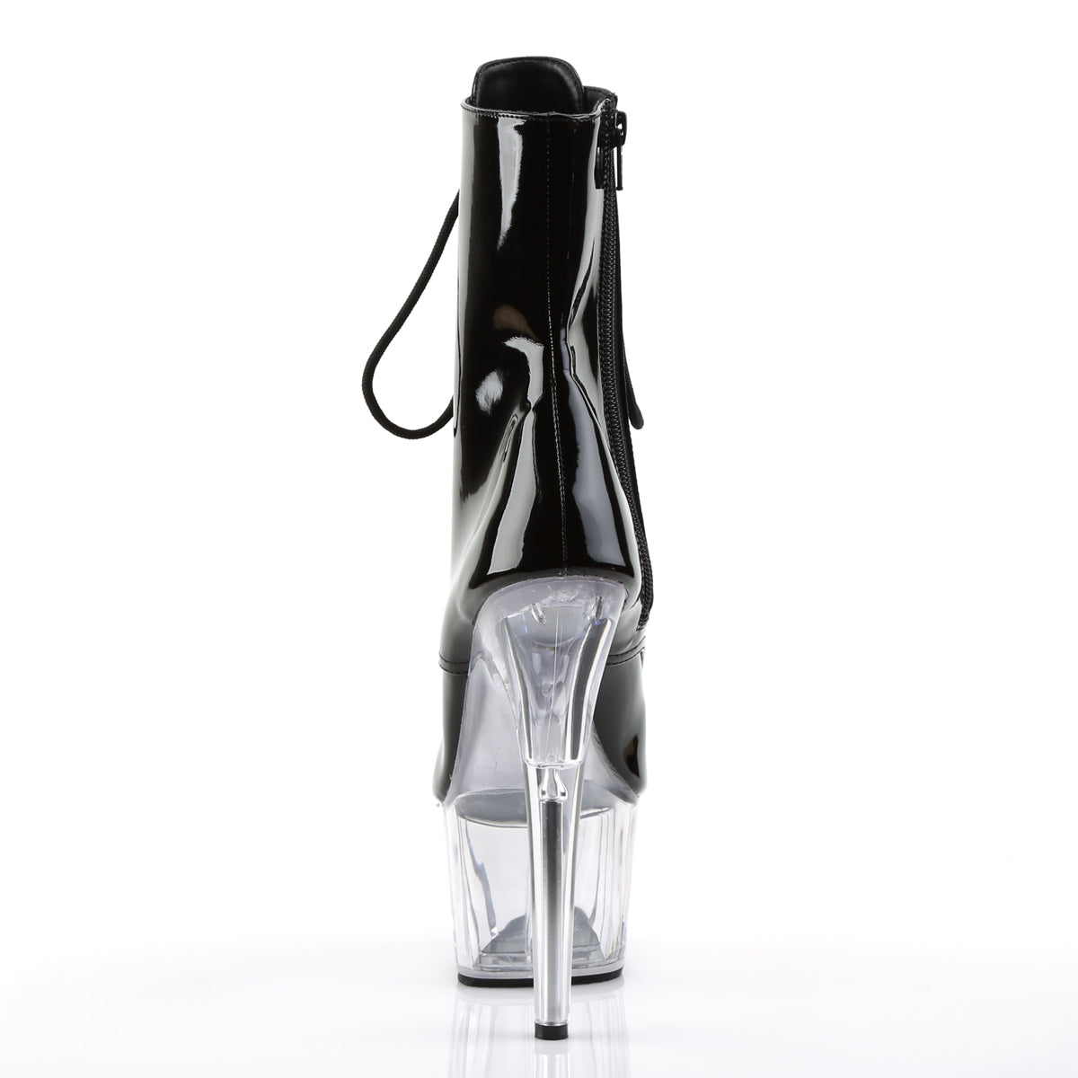 Pleaser Botas de tobillo para mujer ADORE-1021 BLK PAT / CLR