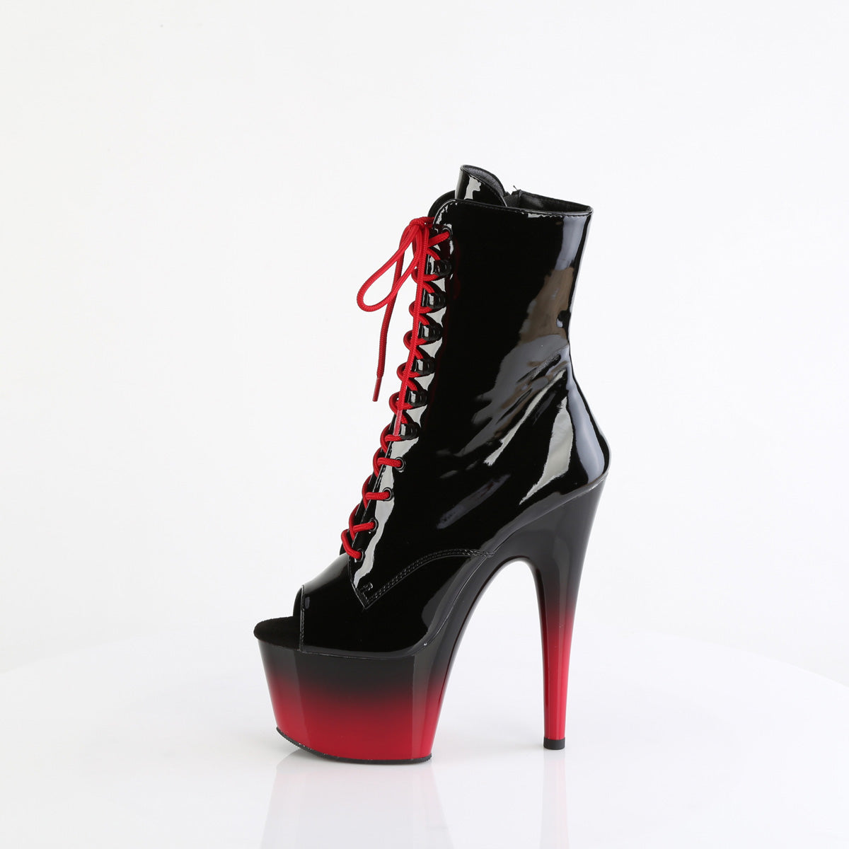 Pleaser ADORE-1021BR-H Blk Pat/Blk-Red