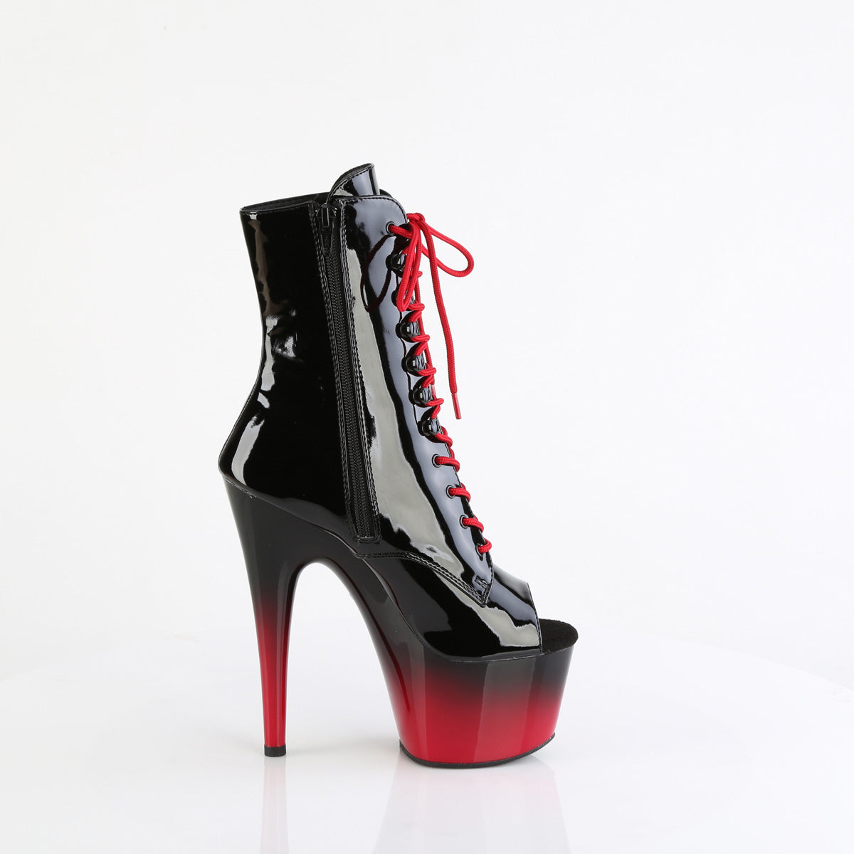 Pleaser ADORE-1021BR-H Blk Pat/Blk-Red
