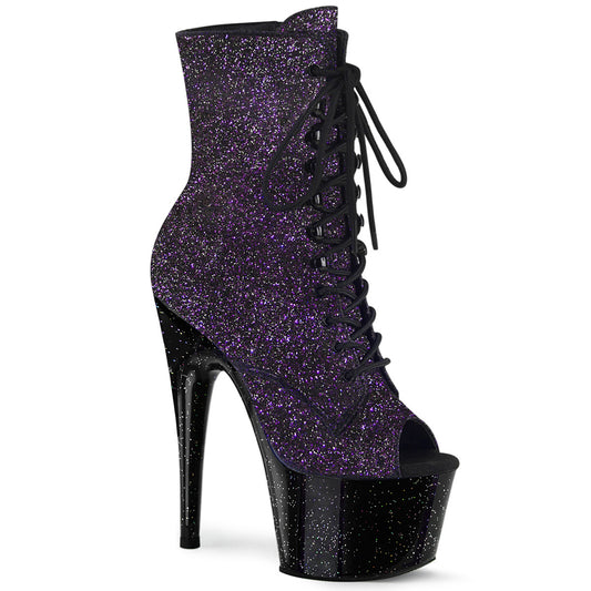 Pleaser Botas de tobillo para mujer ADORE-1021mg púrpura brillo / blk