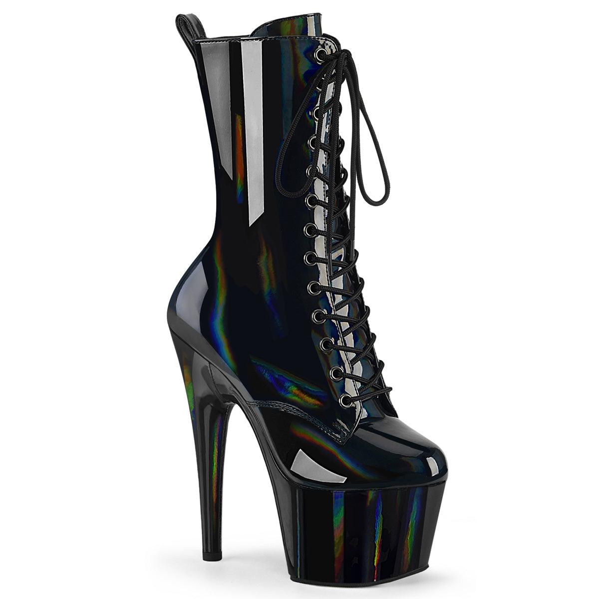 Pleaser ADORE-1040WR-HG BLK Holo Pat/M