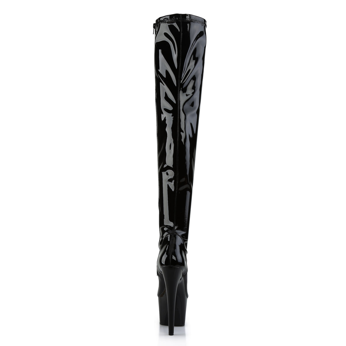 Pleaser Botas de mujer ADORE-3000 BLK STR PAT / BLK