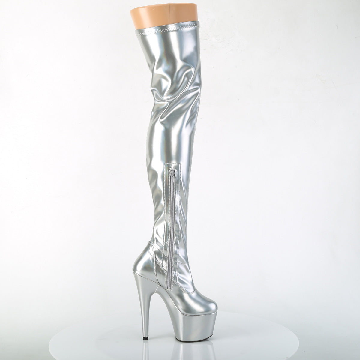 Pleaser Botas de mujer ADORE-3000HWR SLV STR. Holo / slv holo
