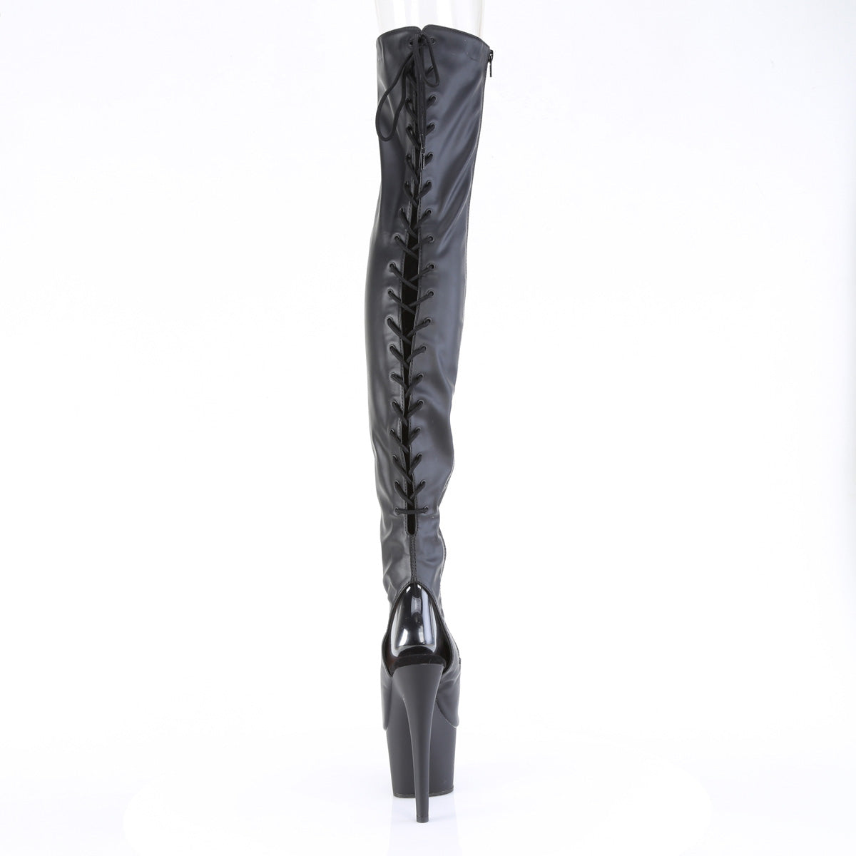 Pleaser ADORE-3017 Blk Str. Faux Leather