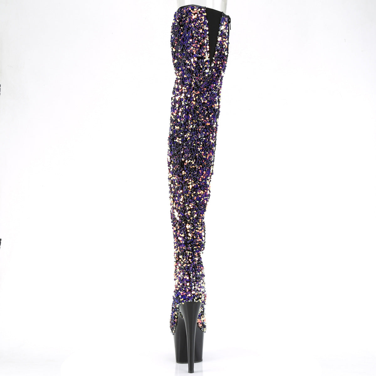 Pleaser Botas de mujer ADORE-3020 PURPLE MULTI LIZNAS / BLK