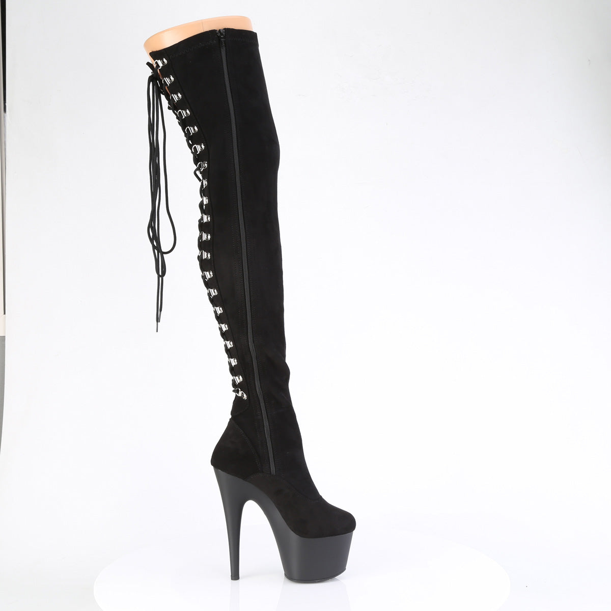 Pleaser ADORE-3063 BLK STR Microfibra/BLK Matte
