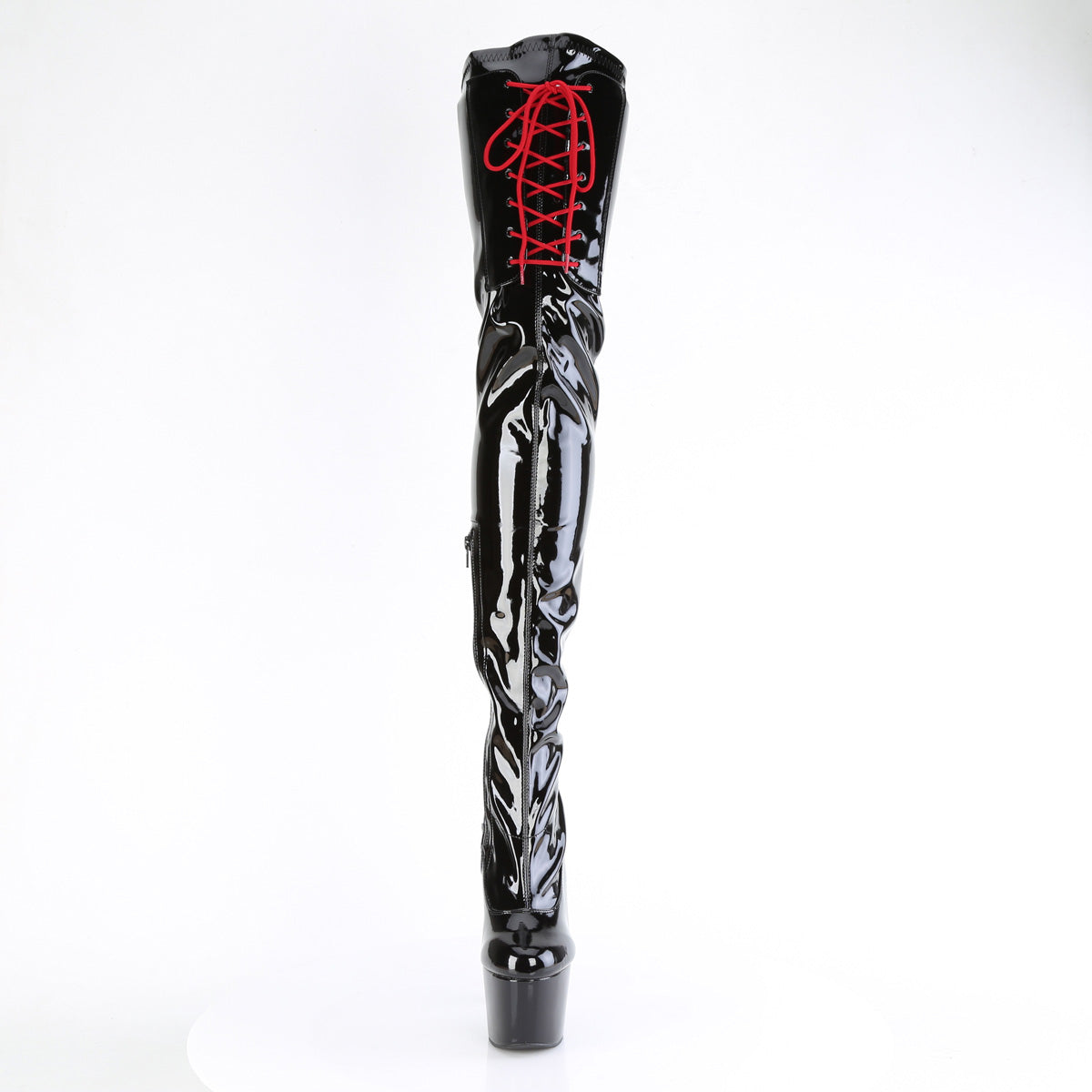 Pleaser ADORE-4001WR Blk Stretch Pat/Blk