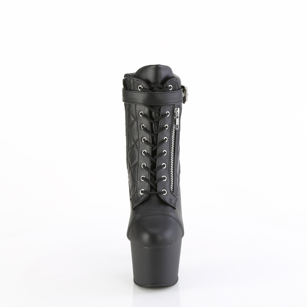 Pleaser ADORE-700-05 BLK Faux Leather/Blk Matte