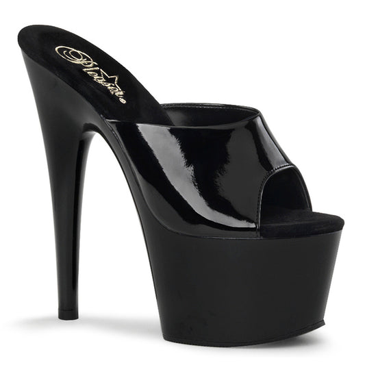 Pleaser Sandalias para mujer ADORE-701 BLK PAT / BLK