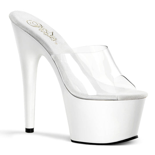 Pleaser Sandalias para mujer ADORE-701 clr / wht
