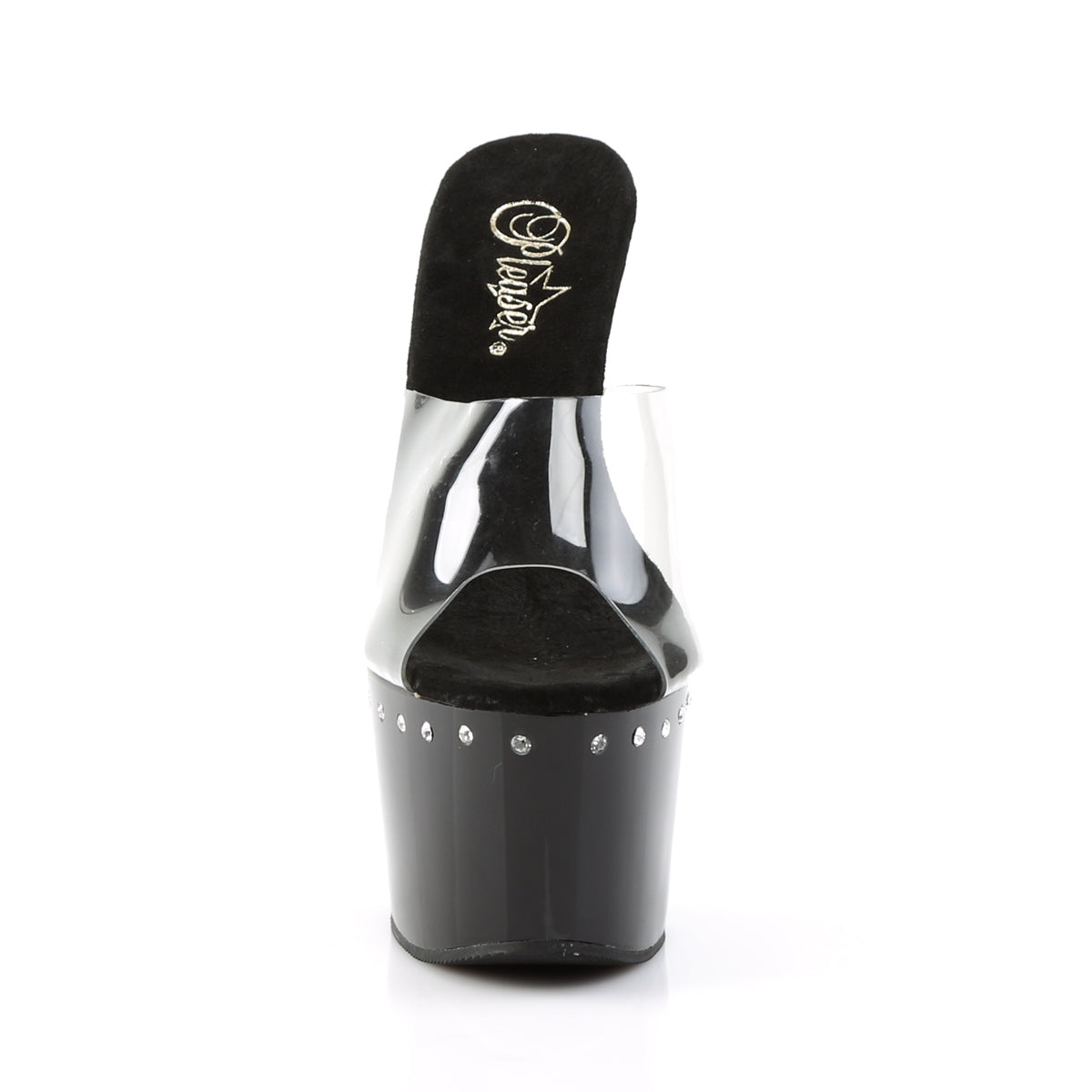 Pleaser Sandalias para mujer ADORE-701ls clr / blk