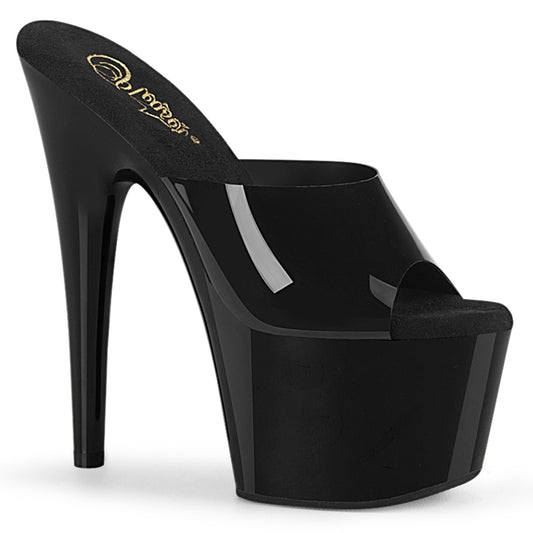 Pleaser Sandalias para mujer ADORE-701N BLK (Jelly-Like) TPU / BLK