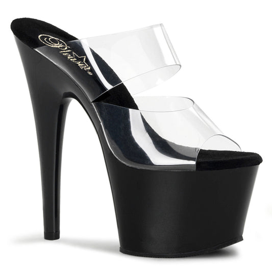 Pleaser Sandalias para mujer ADORE-702 clr / blk