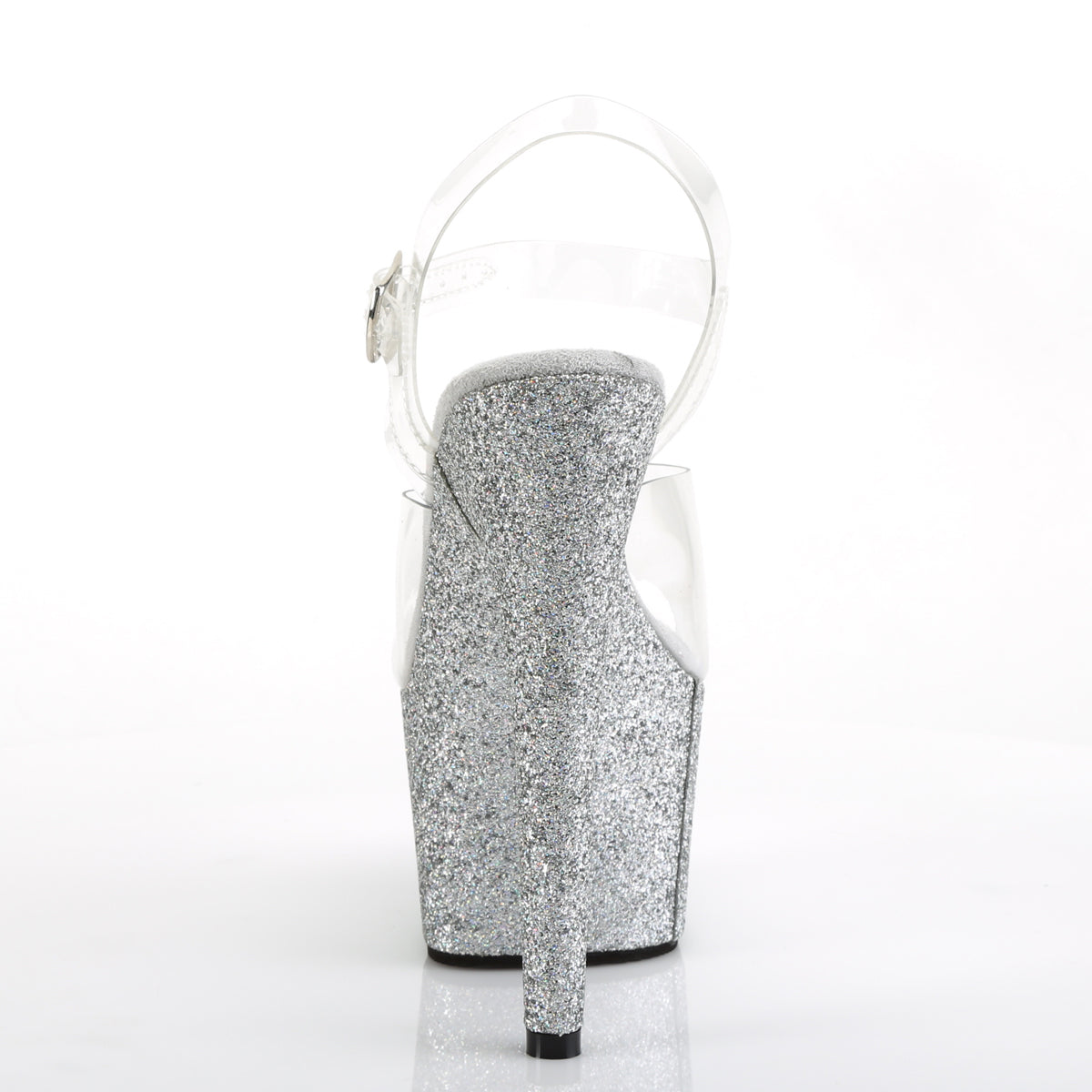 Pleaser Sandalias para mujer ADORE-708hmg clr / slv multic brillo