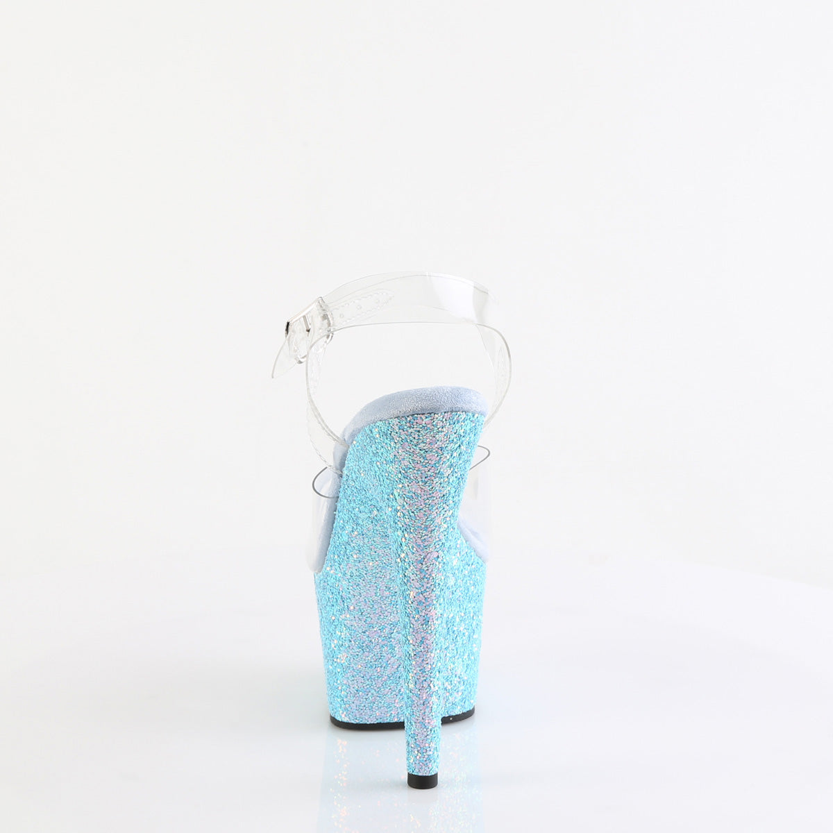Pleaser ADORE-708LG Clr/B. Blue Glitter