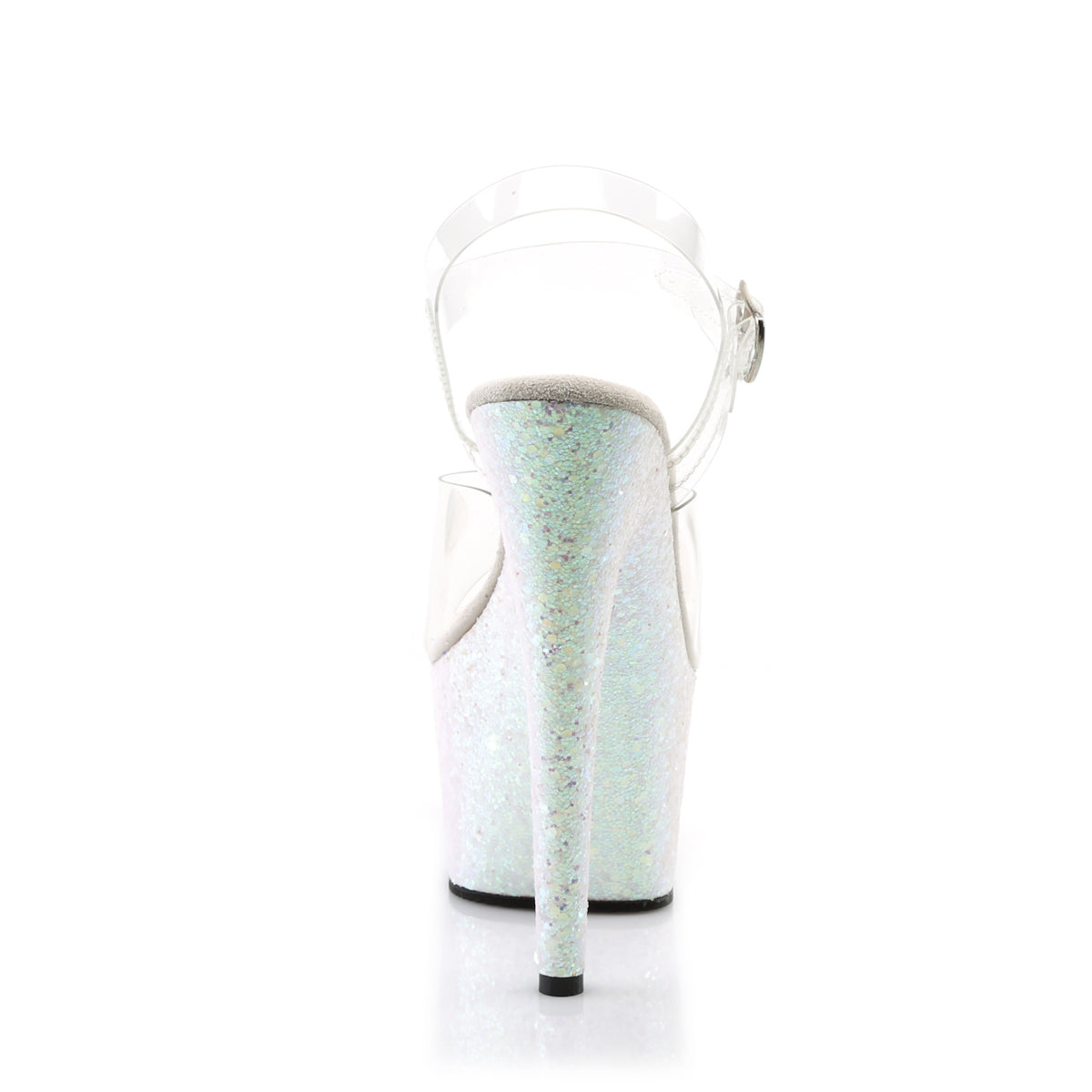 Pleaser Sandalias para mujer ADORE-708lg clr / opal multic brillo