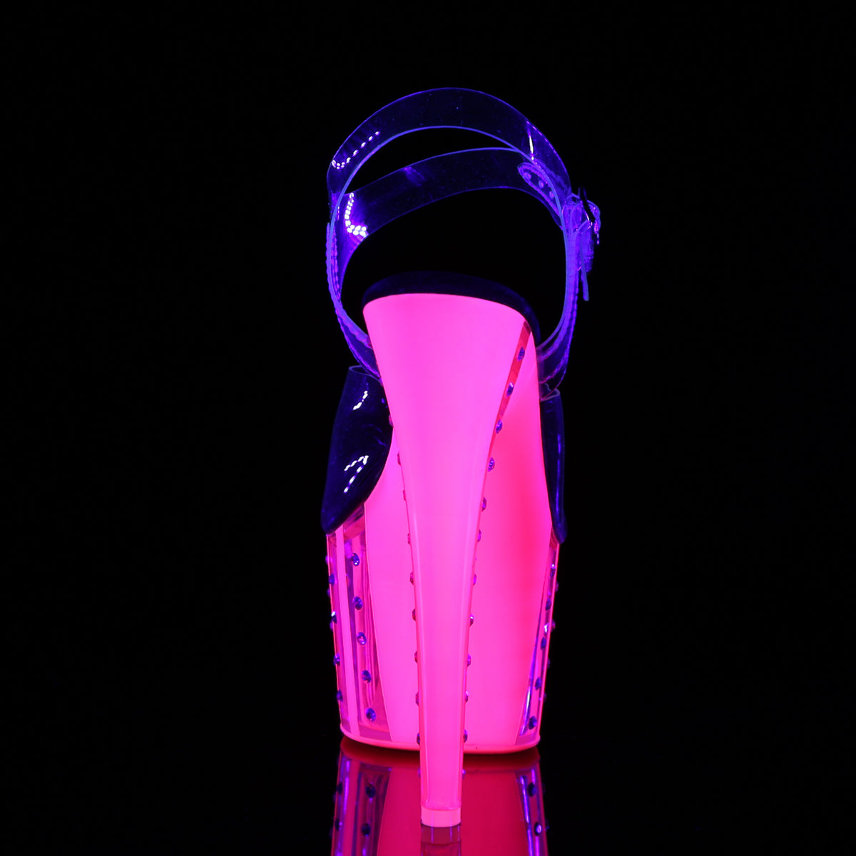 Pleaser Sandalias para mujer ADORE-708vlrs clr / neon h. rosa