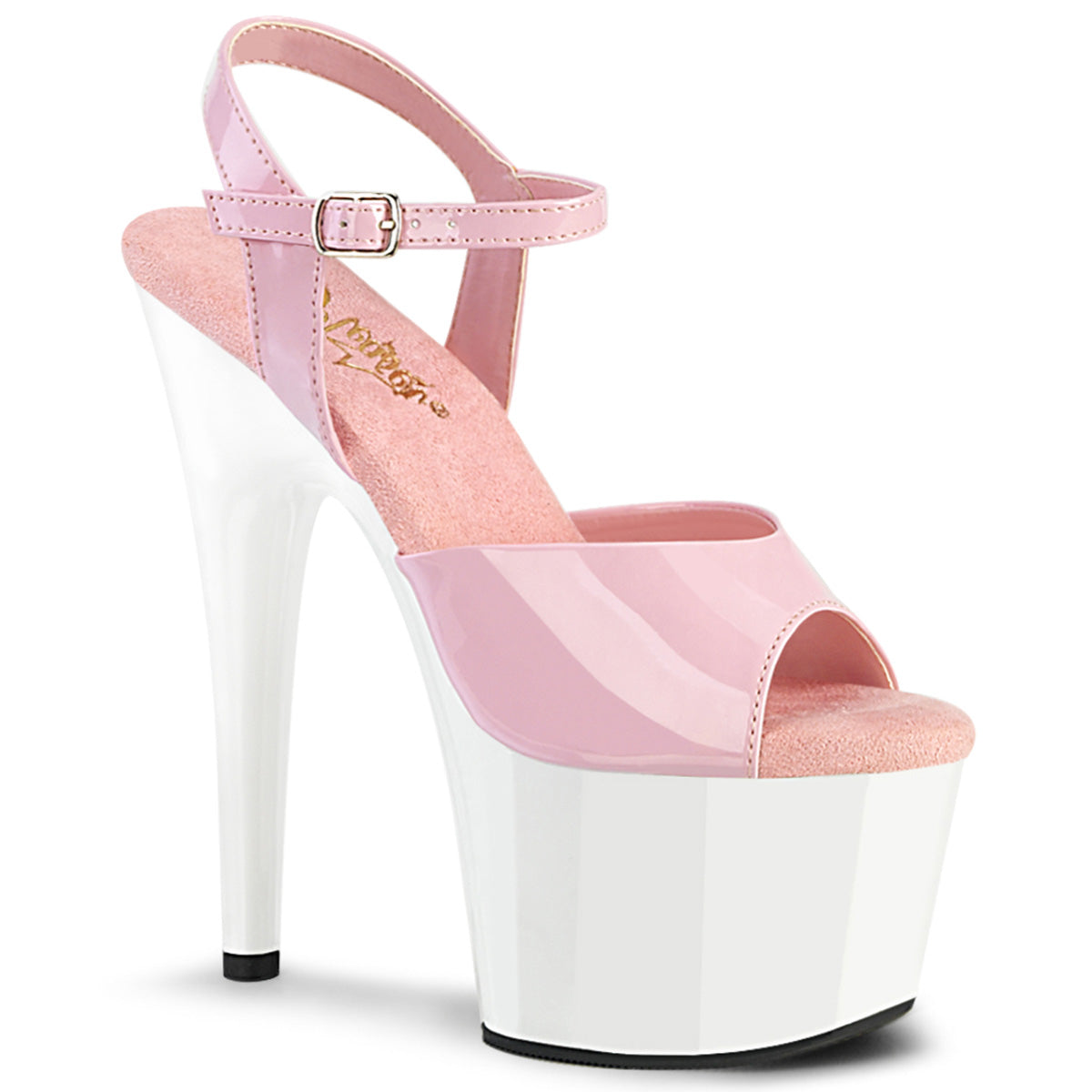 Pleaser Sandalias ADORE-709 B. Pat Rosa / WHT