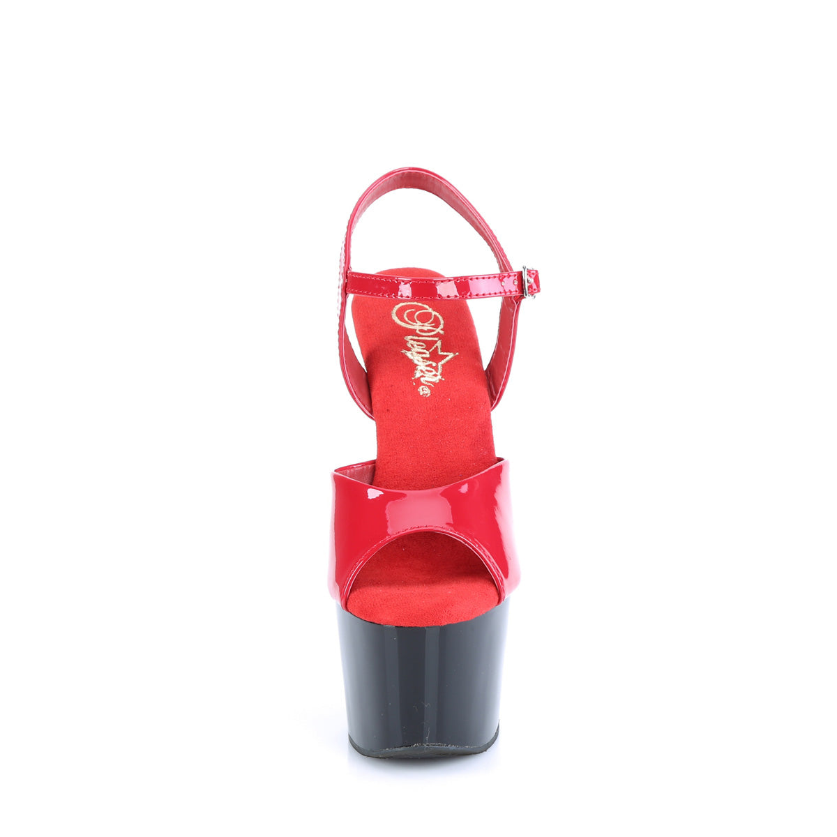 Pleaser Sandals ADORE-709 Red Pat/Blk