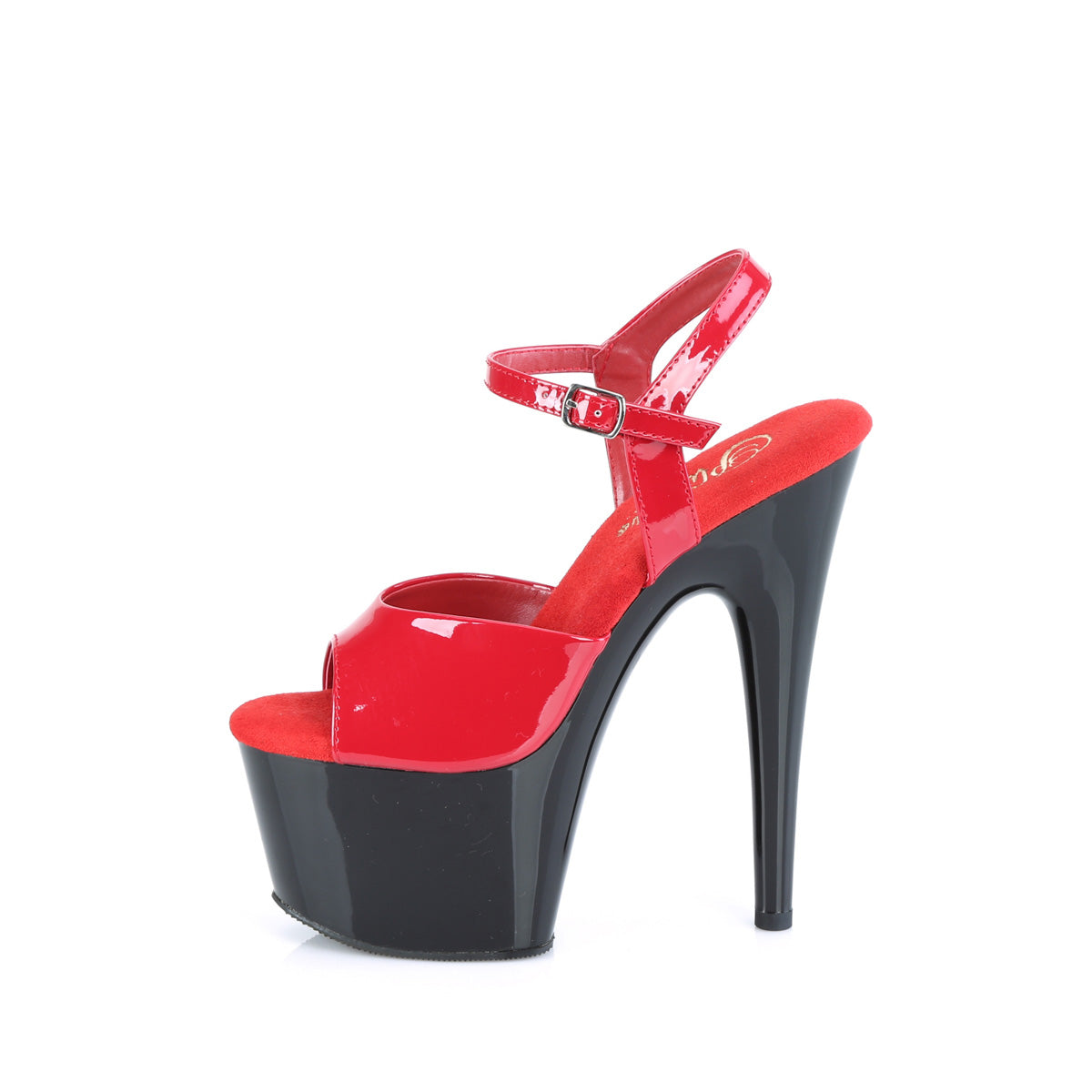 Pleaser Sandals ADORE-709 Red Pat/Blk
