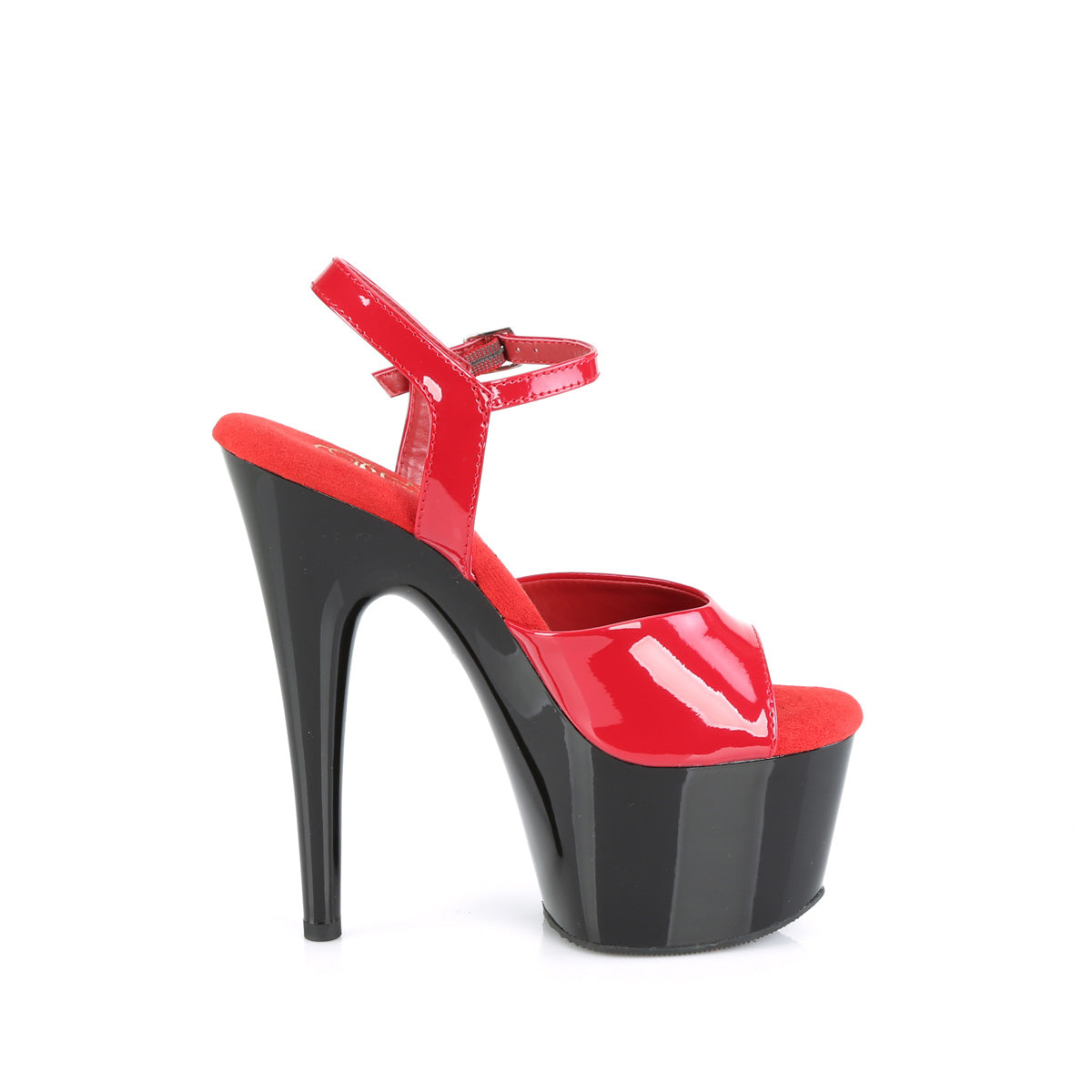 Pleaser Sandals ADORE-709 Red Pat/Blk
