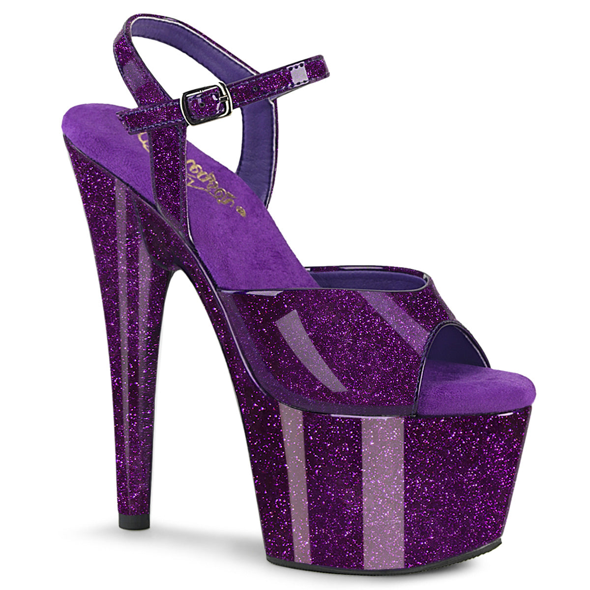 Pleaser ADORE-709gp Purple Glitter Pat/M
