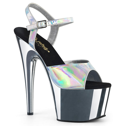 Pleaser Sandalias para mujer ADORE-709HGCH SLV Hologram / SLV Chrome