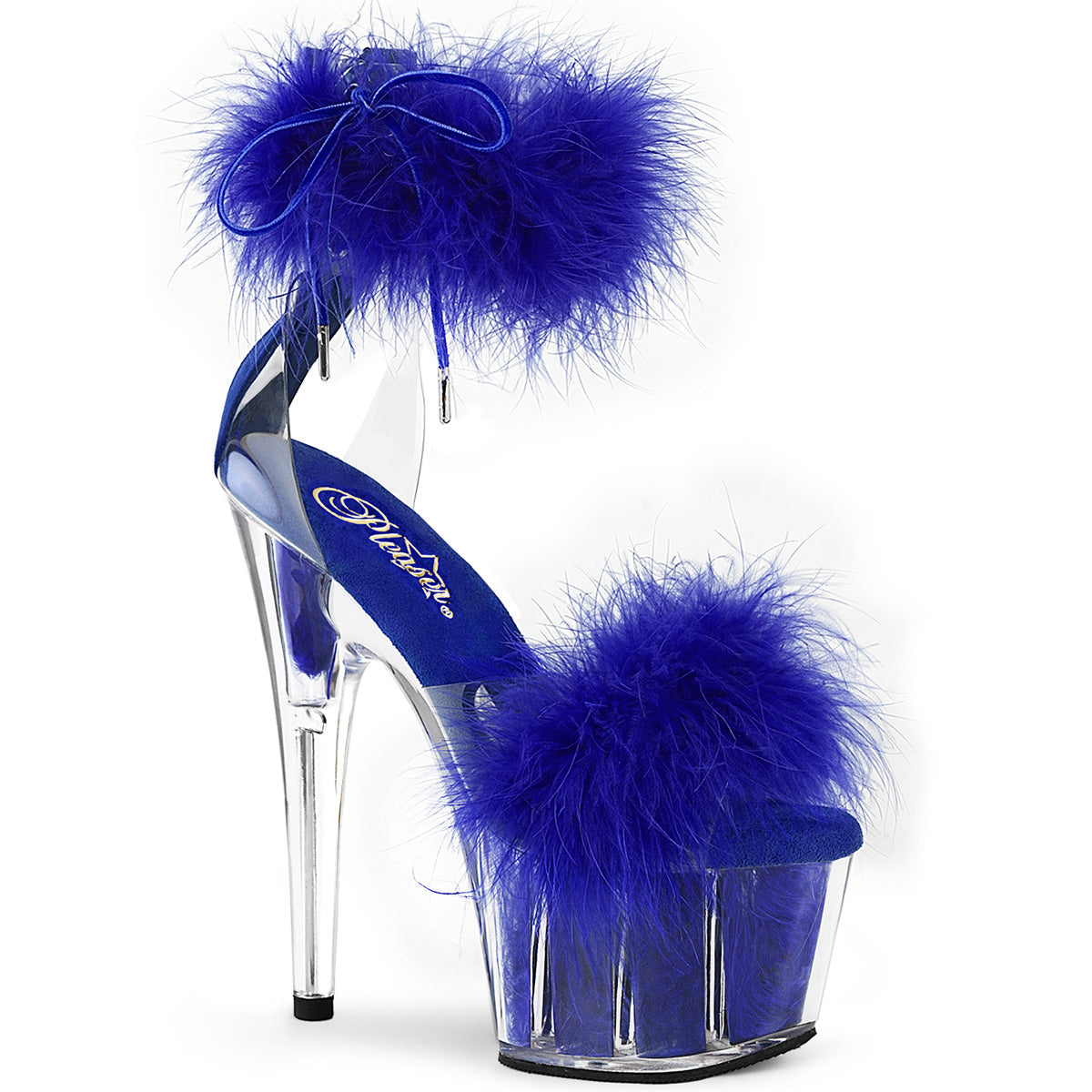 Pleaser ADORE-724F Clr-Royal Blue Fur/M