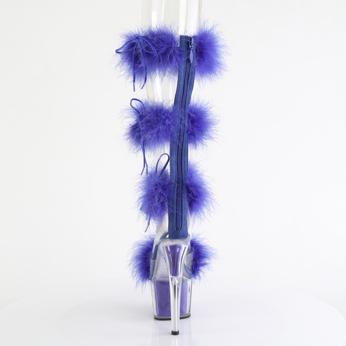 Pleaser ADORE-728F Clr-Royal Blue Fur/M