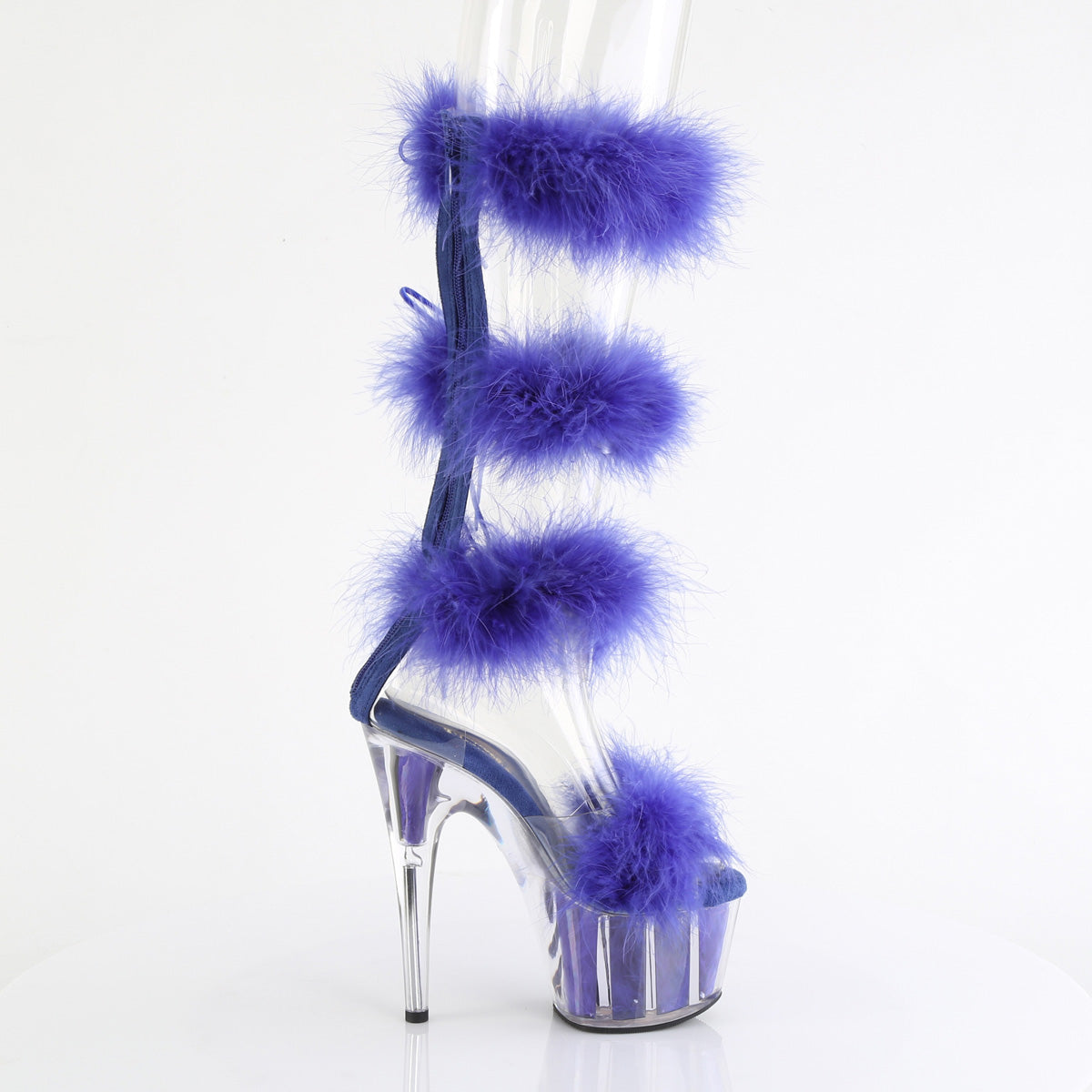 Pleaser ADORE-728F Clr-Royal Blue Fur/M