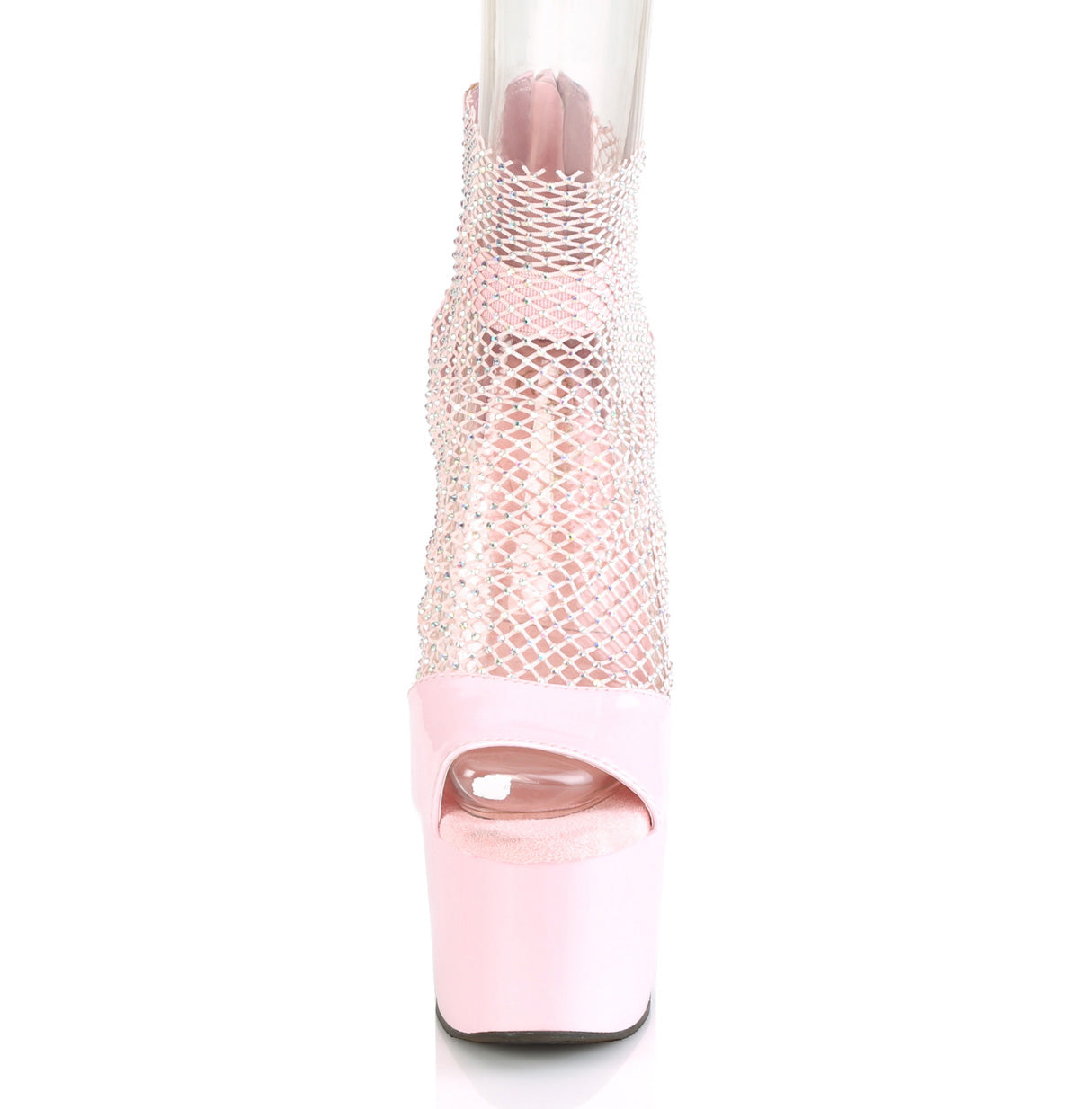 Pleaser Sandalias para mujer ADORE-765rm B. PAT-RS PAT-RS MESH / B. Rosa