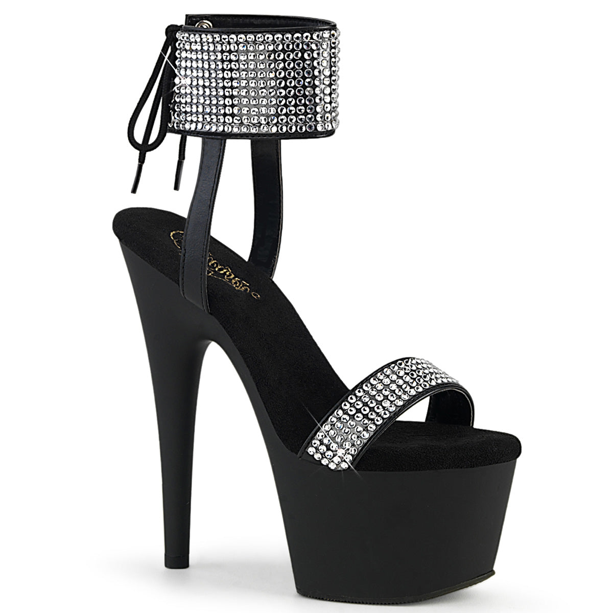 Pleaser ADORE-770 BLK Faux Leather-RS/Blk Matte