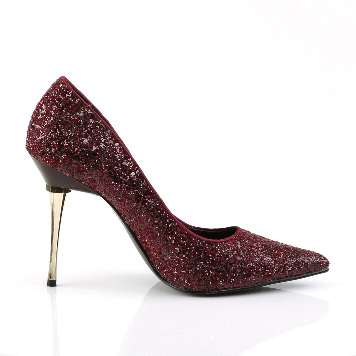 Pleaser Bombas para mujer APPEAL-20g Borgoña Gltr PU