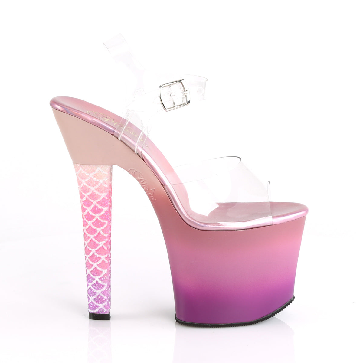 Pleaser Sandalias para mujer ARIEL-708MBRE CLR / PINK-PURPLE OMBRE