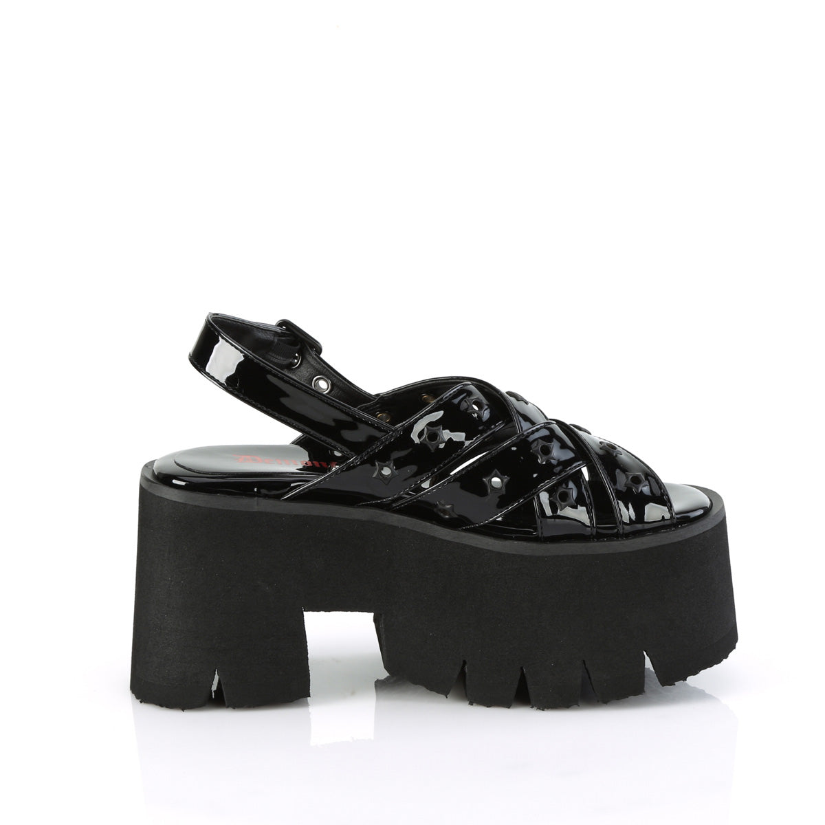DemoniaCult ASHES-12 Blk Pat
