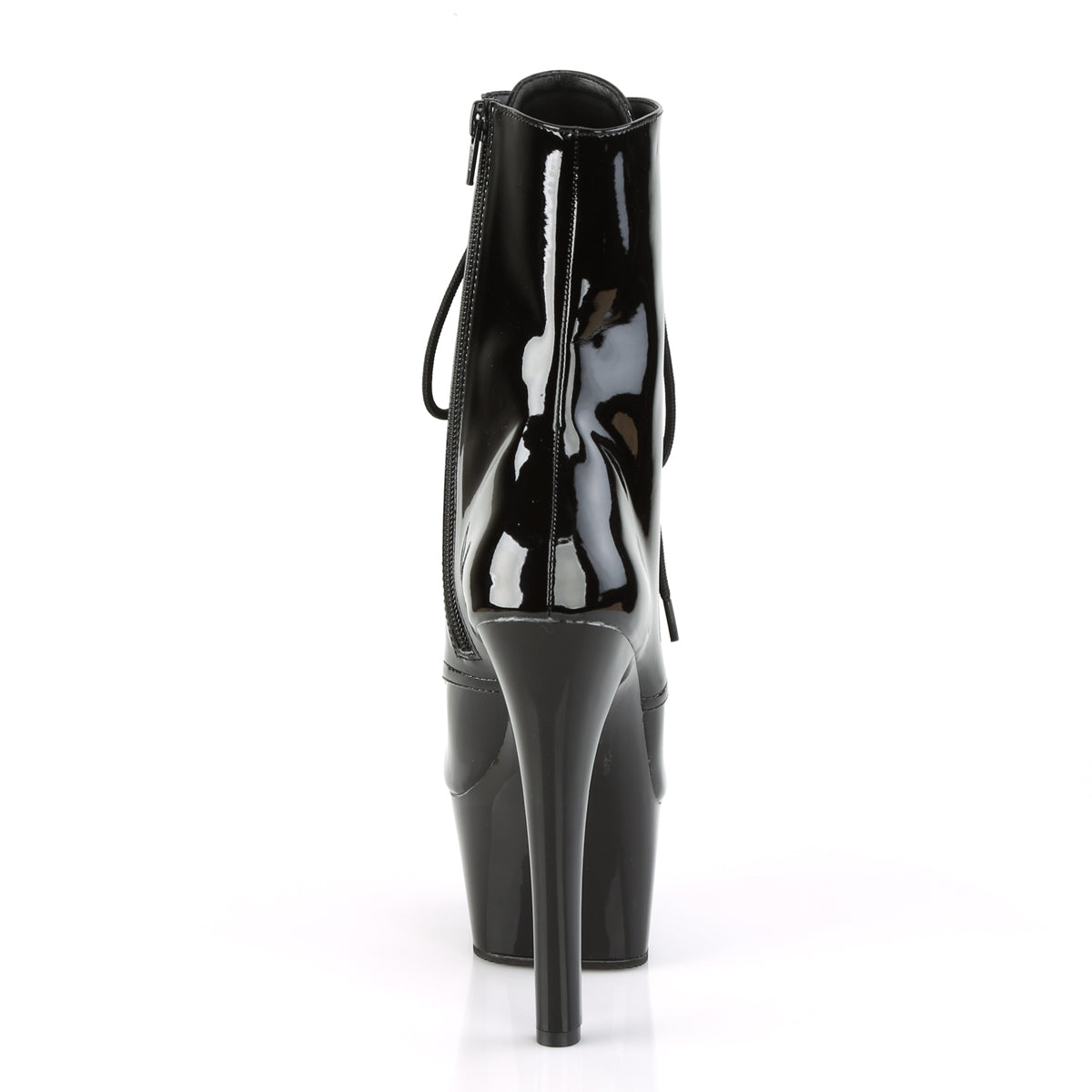 Pleaser Botas de tobillo para mujer ASPIRE-1020 BLK PAT / BLK