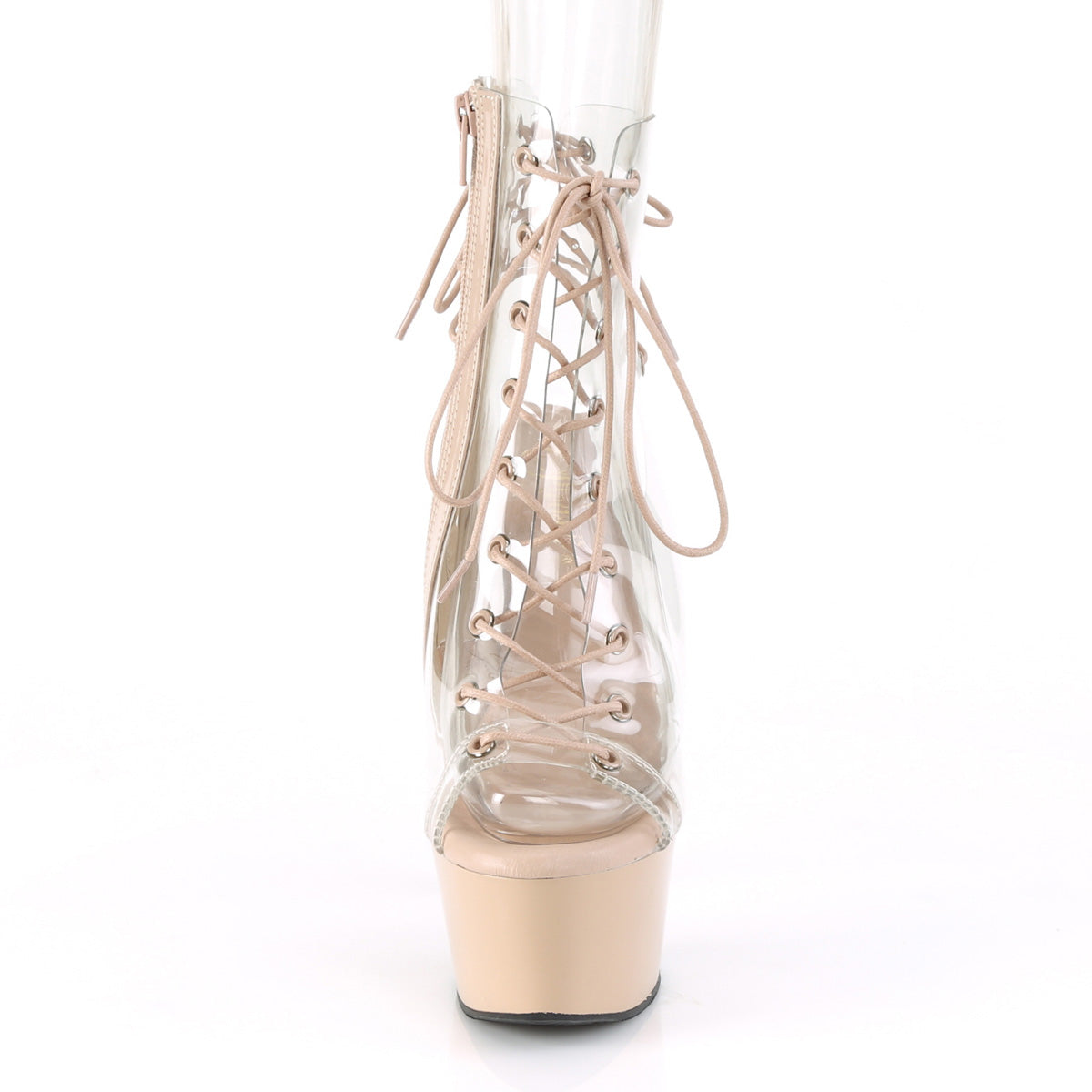 Pleaser Botas de tobillo para mujer ASPIRE-600-30 clr / desnudo