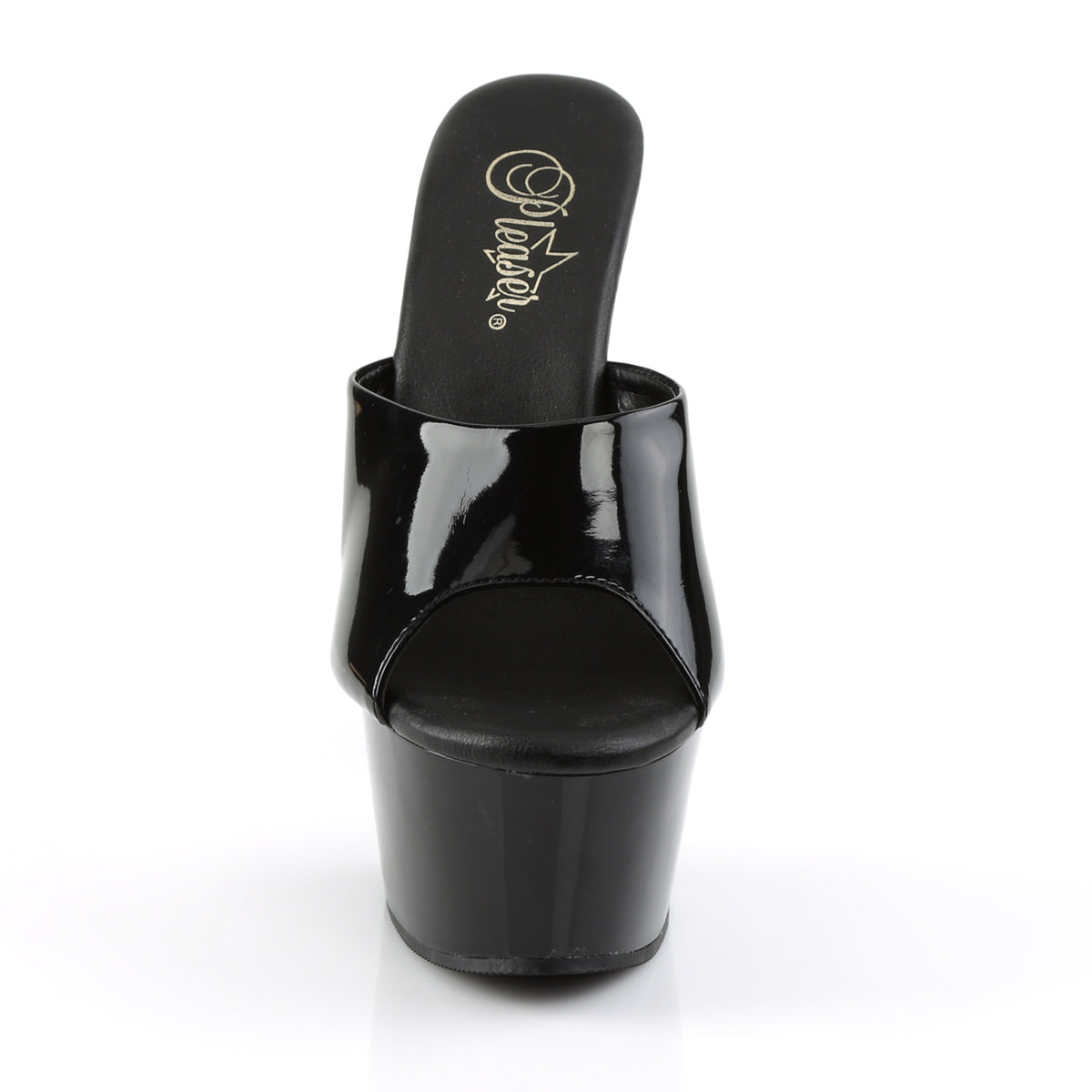 Pleaser Sandalias para mujer ASPIRE-601 BLK PAT / BLK