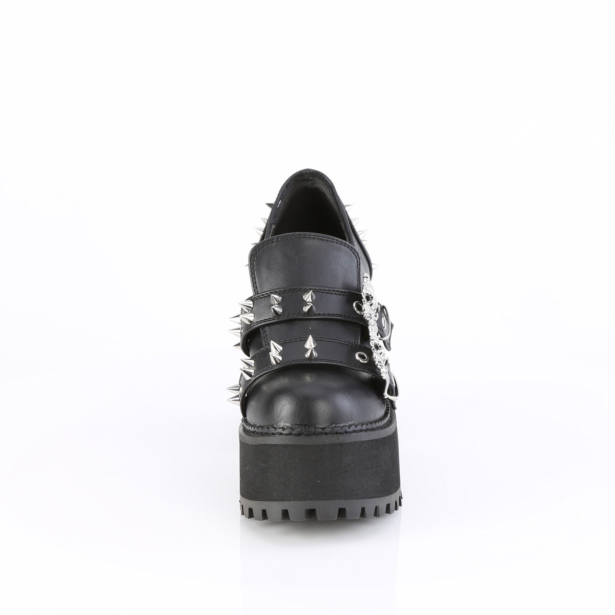 DemoniaCult   ASSAULT-38 BLK de cuero vegano
