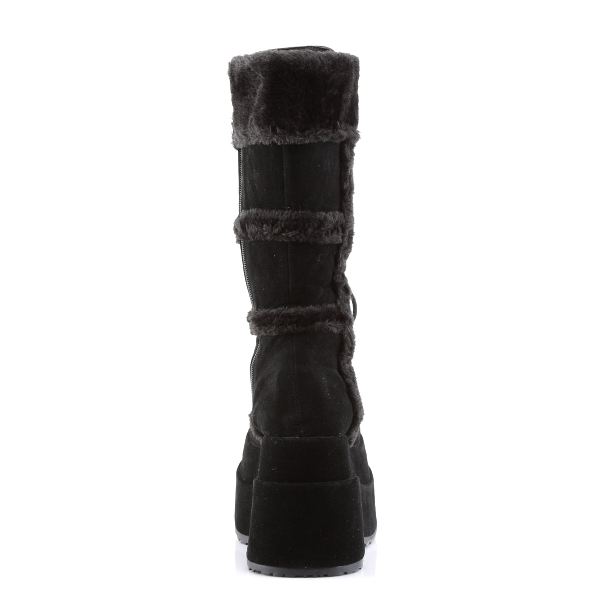 DemoniaCult Botas de mujer BEAR-202 BLK Vegan Suede