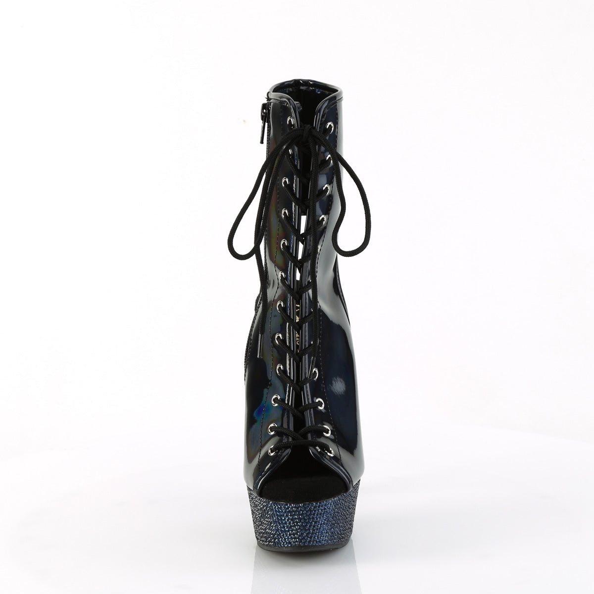 Pleaser Botines BEJEWELED-1016-6 BLK Holo Pat/Midnight Blk RS