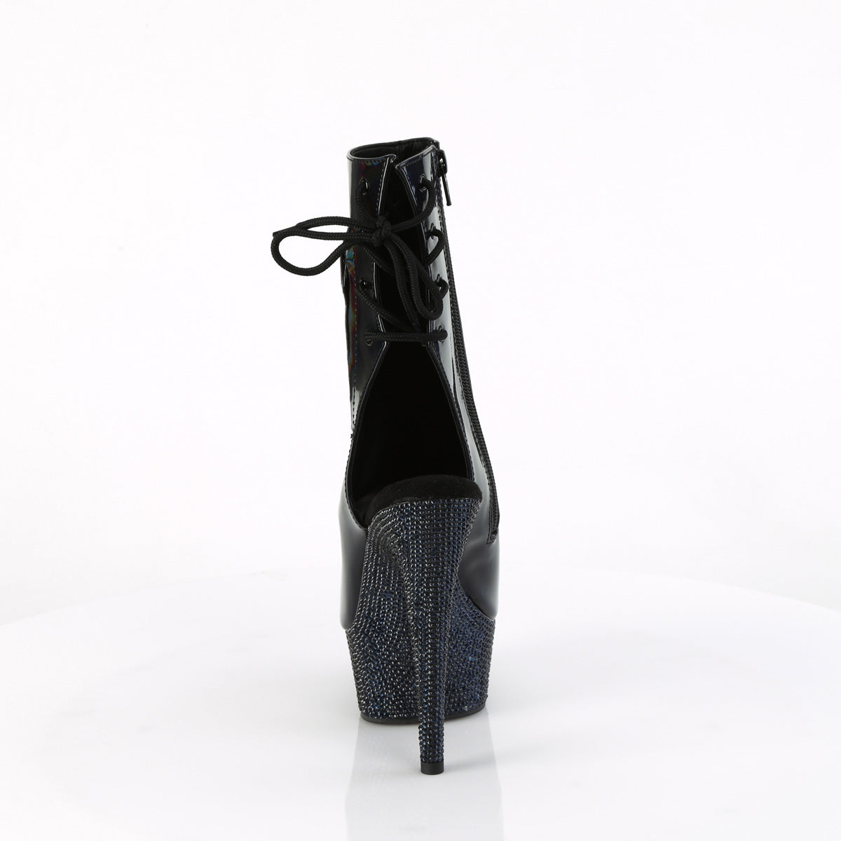 Pleaser Botines BEJEWELED-1018DM-6 BLK Holo Pat/Midnight BLK RS